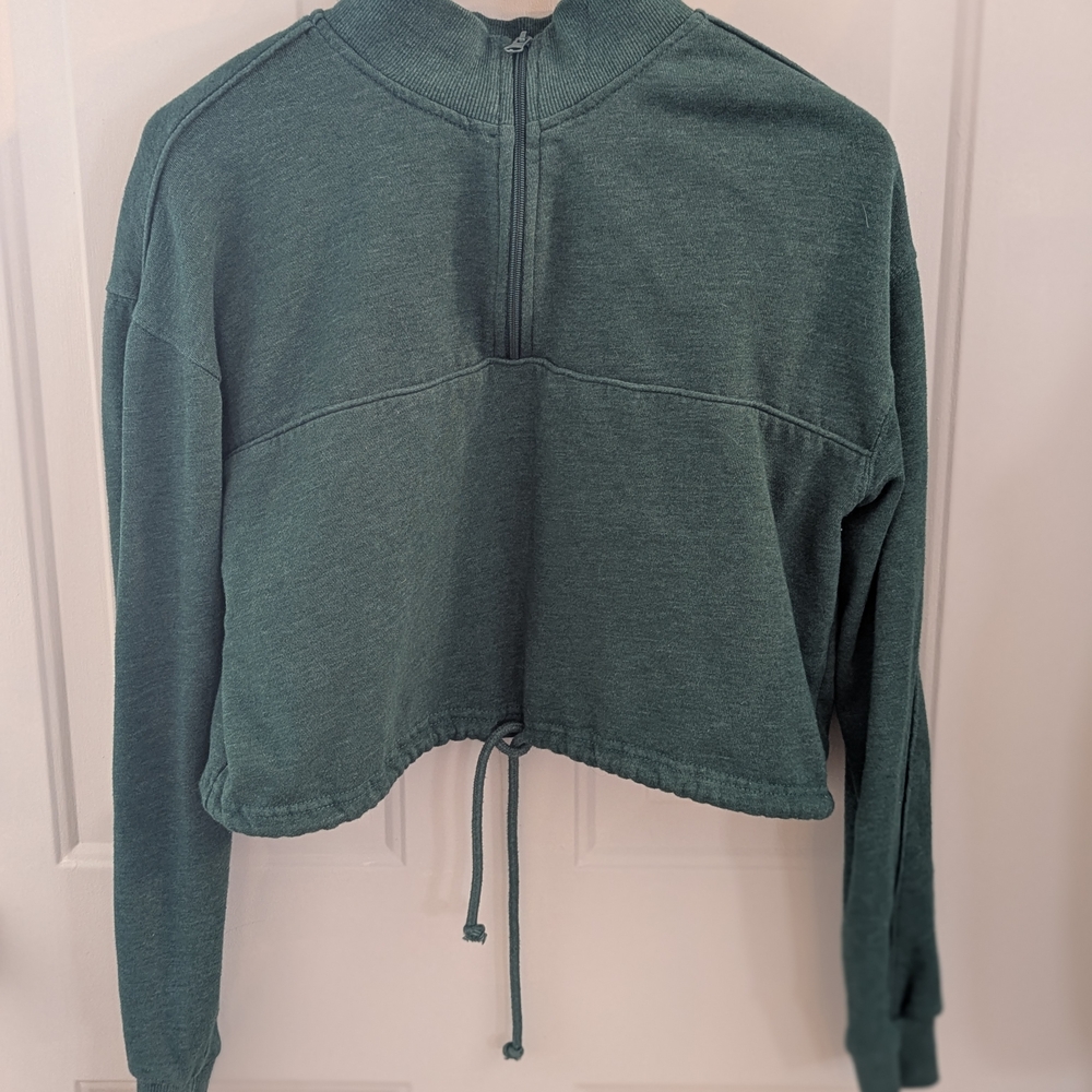 Green Women's Cropped Top